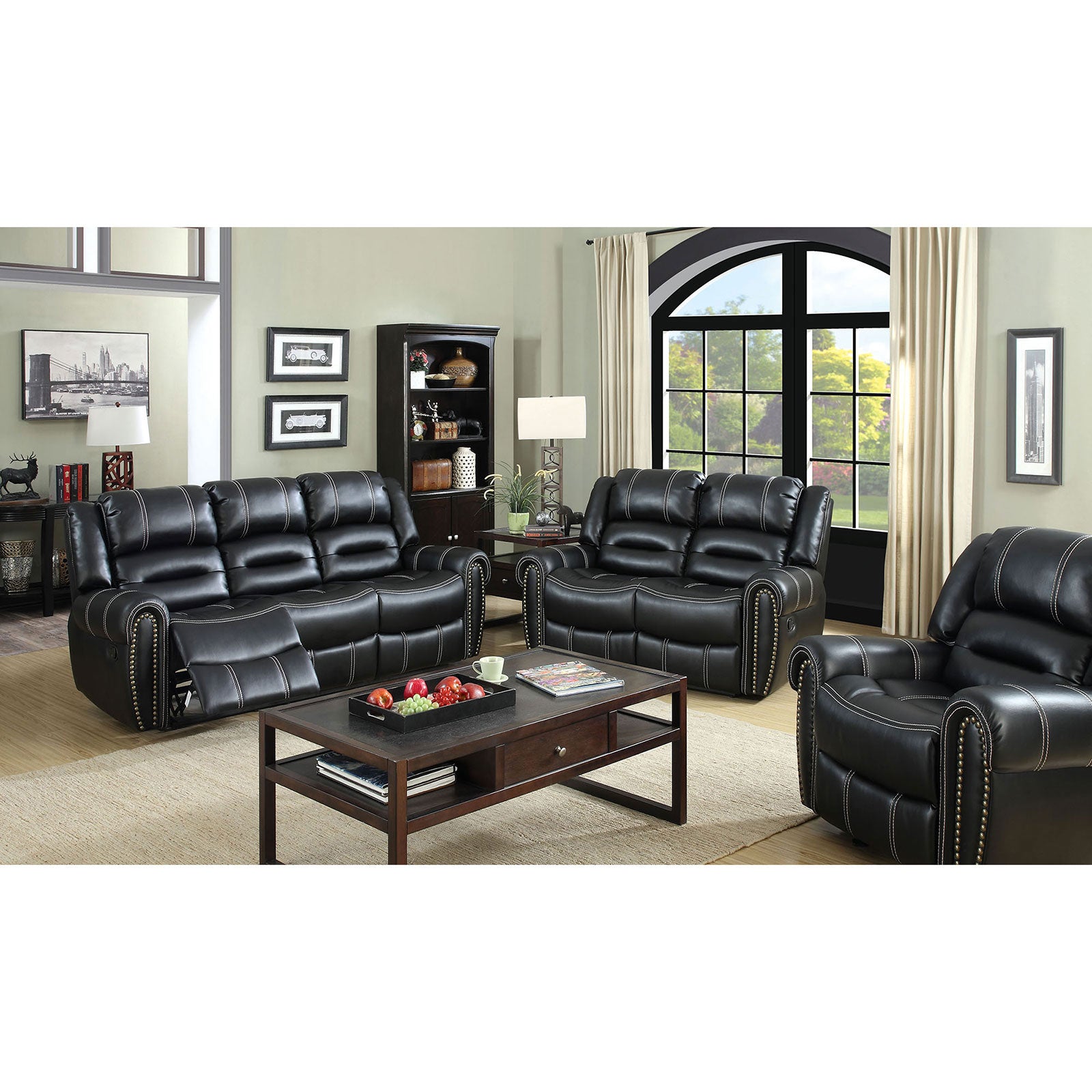 FREDERICK Black Sofa + Love Seat image