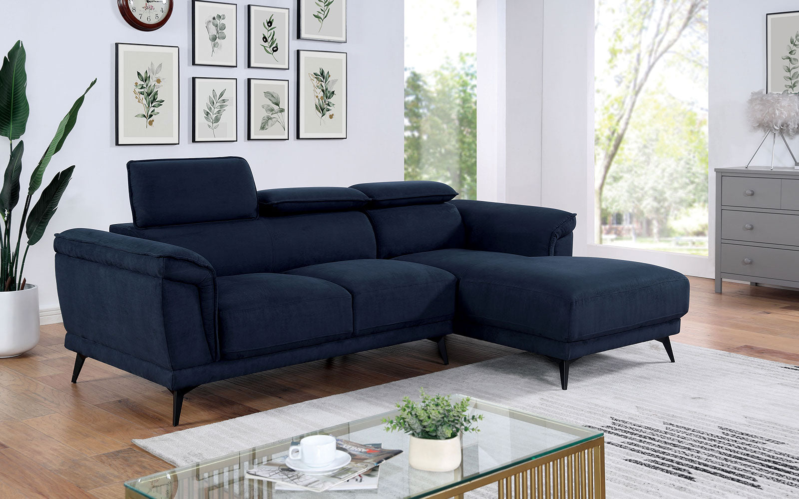 NAPANEE Sectional, Navy image