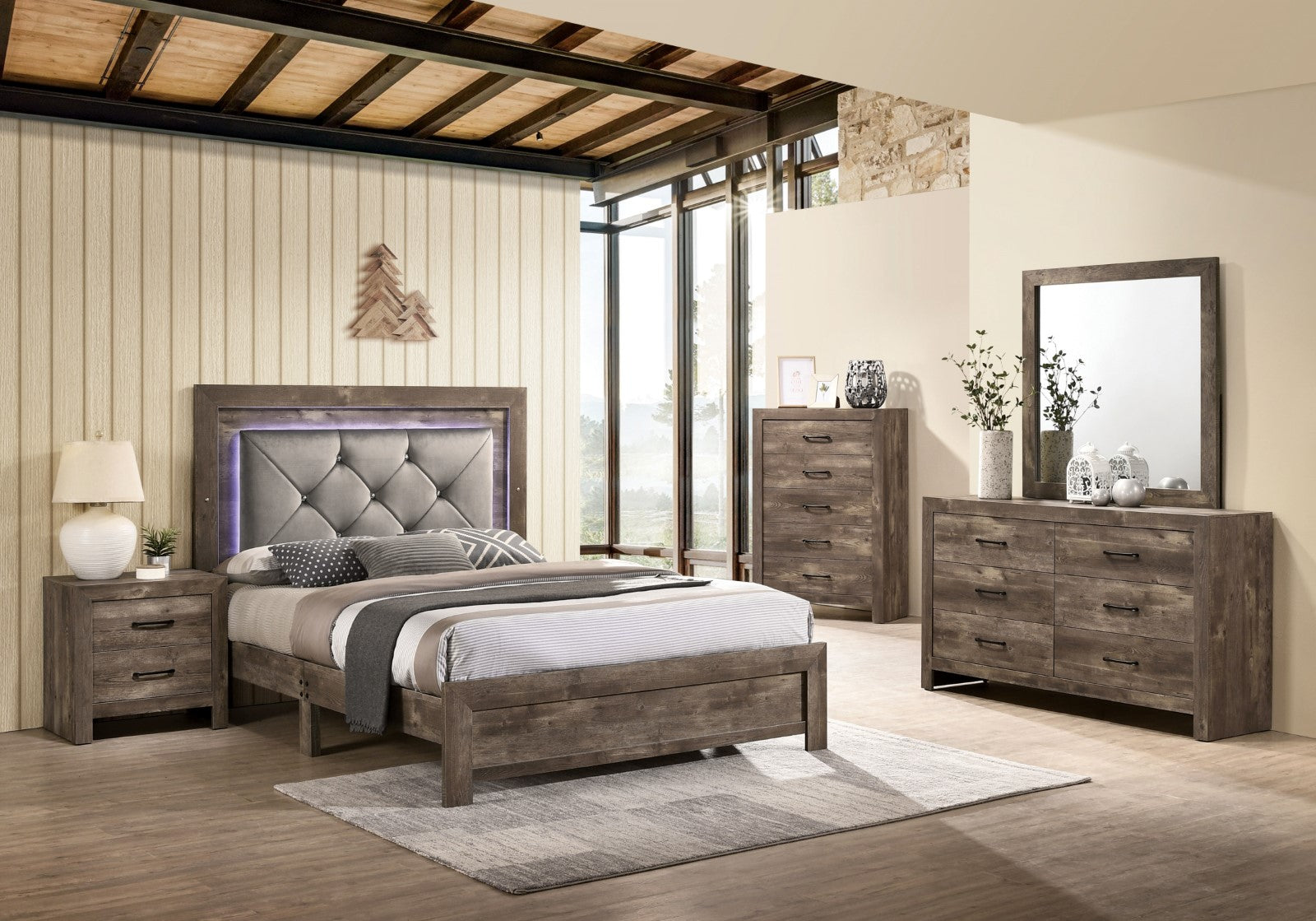 CARISSA 5 Pc. Queen Bedroom Set w/ Chest image