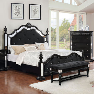 Azha Black Queen Bed image