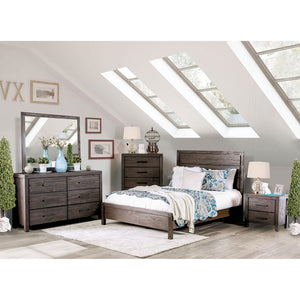 Rexburg Wire-Brushed Rustic Brown 4 Pc. Queen Bedroom Set image