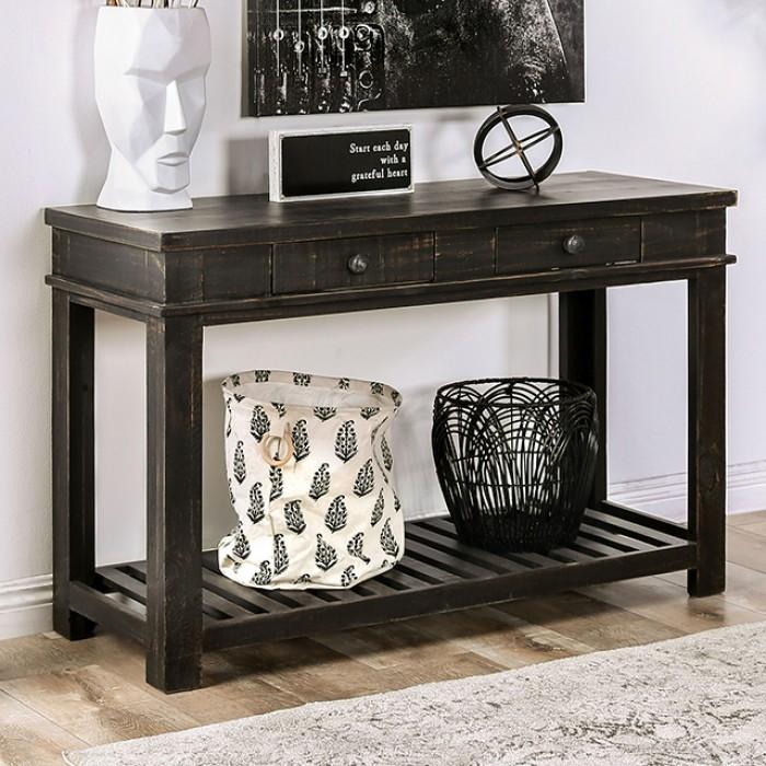 MCALLEN Sofa Table, Rustic Black image