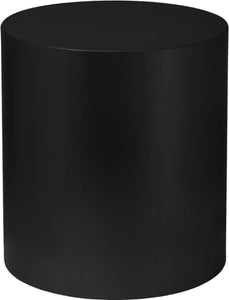 Cylinder Matte Black End Table image