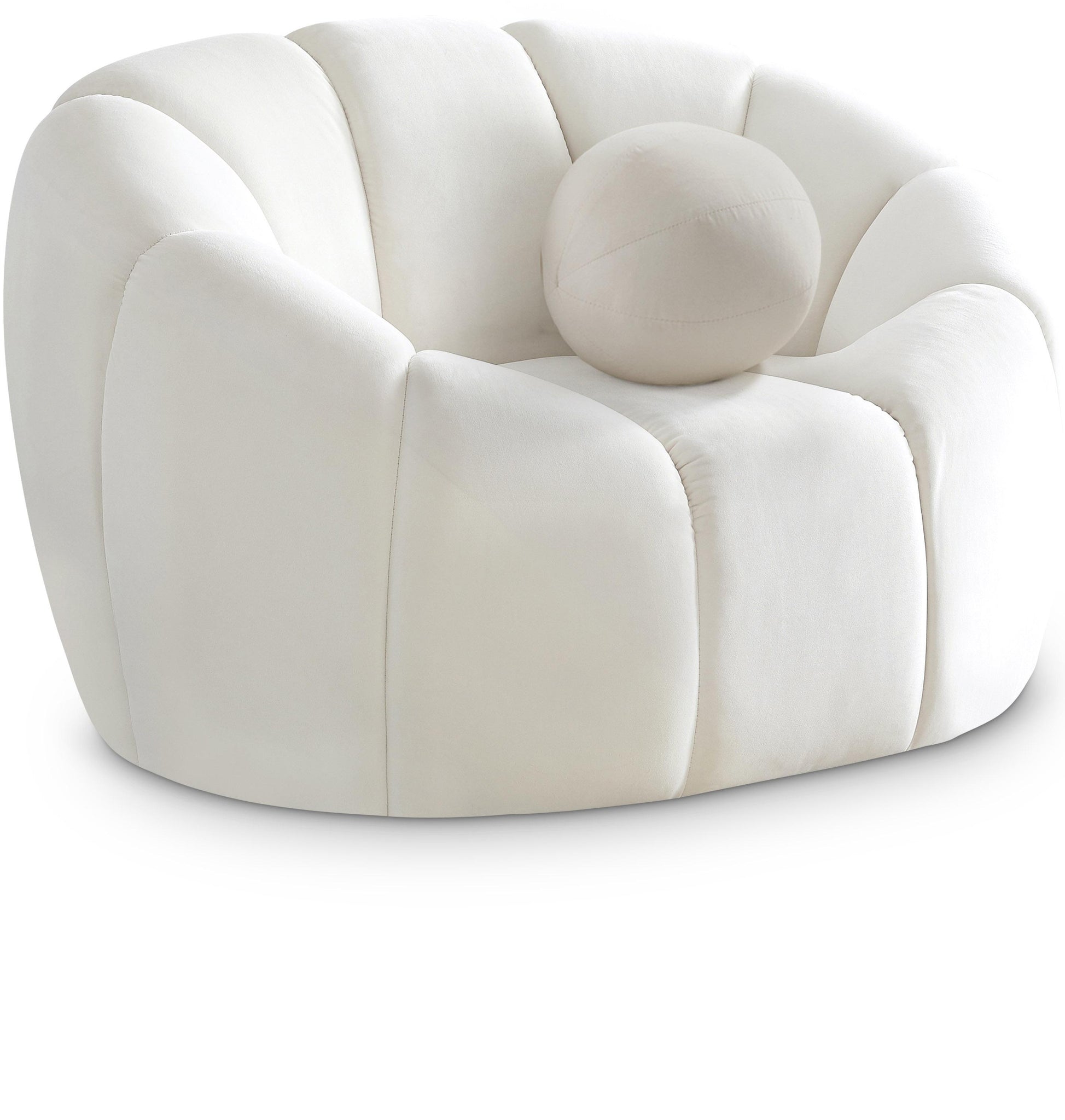 Elijah Cream Velvet Chair image