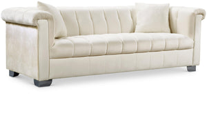 Kayla Cream Velvet Sofa image