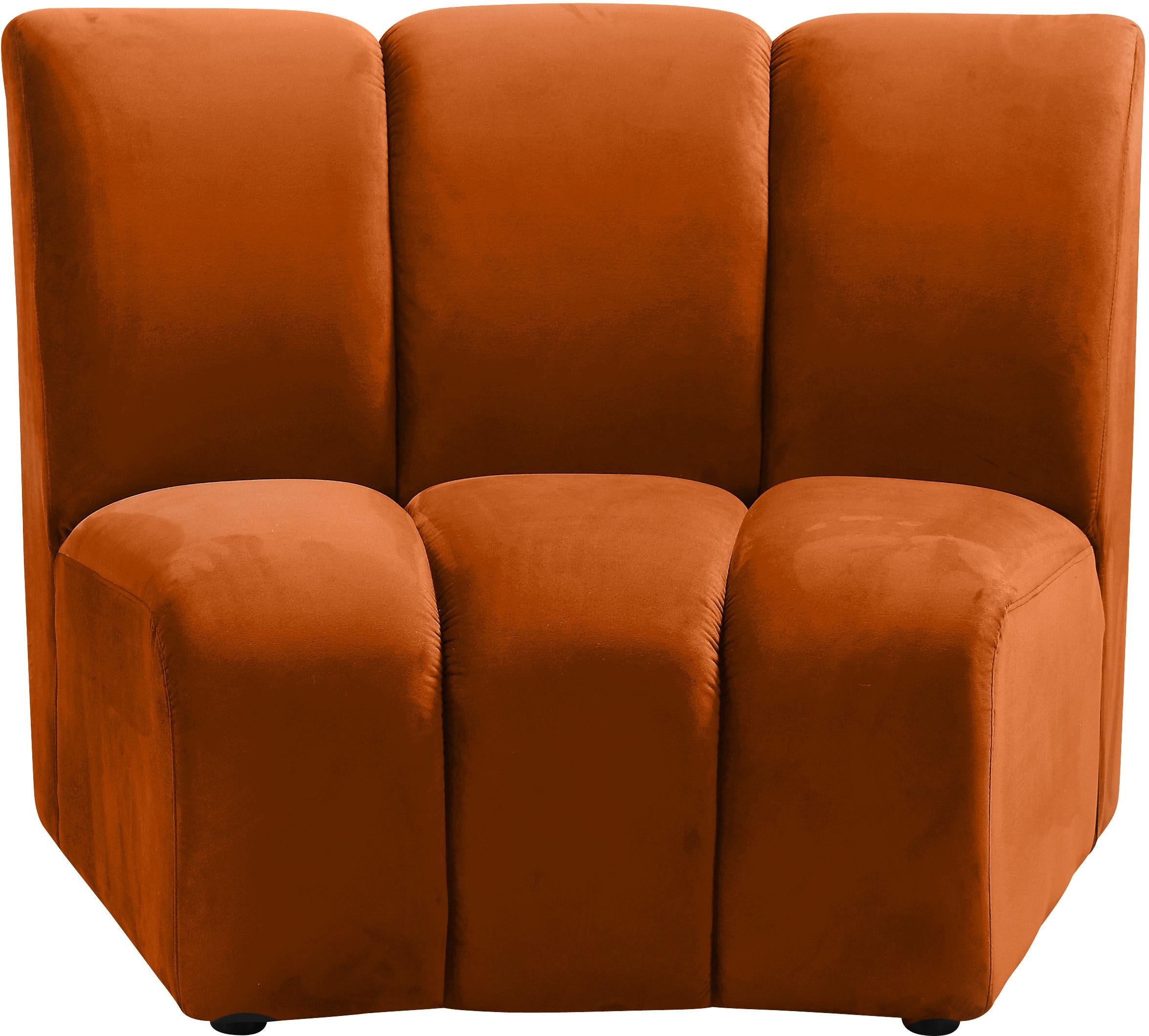 Infinity Cognac Velvet Modular Chair image