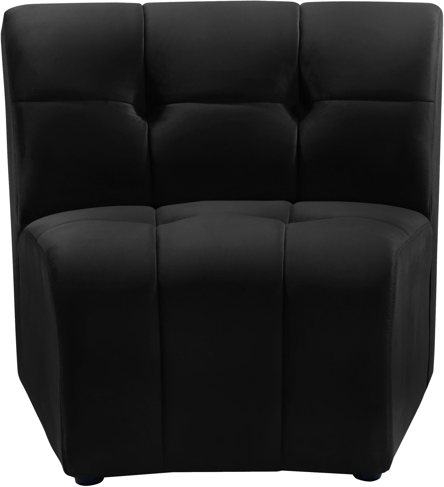 Limitless Black Velvet Modular Chair image