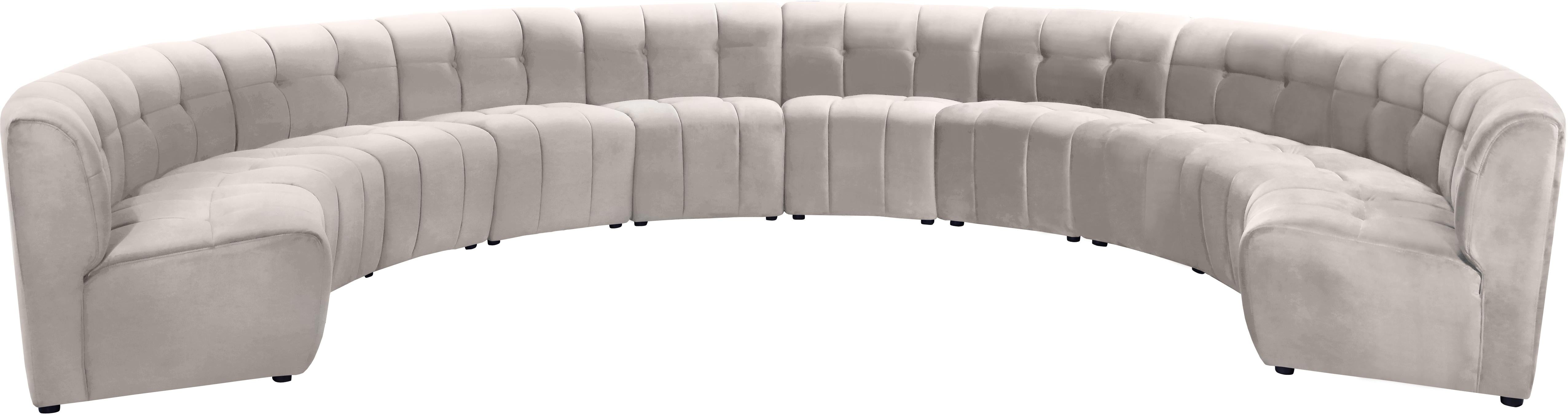 Limitless Cream Velvet 10pc. Modular Sectional image