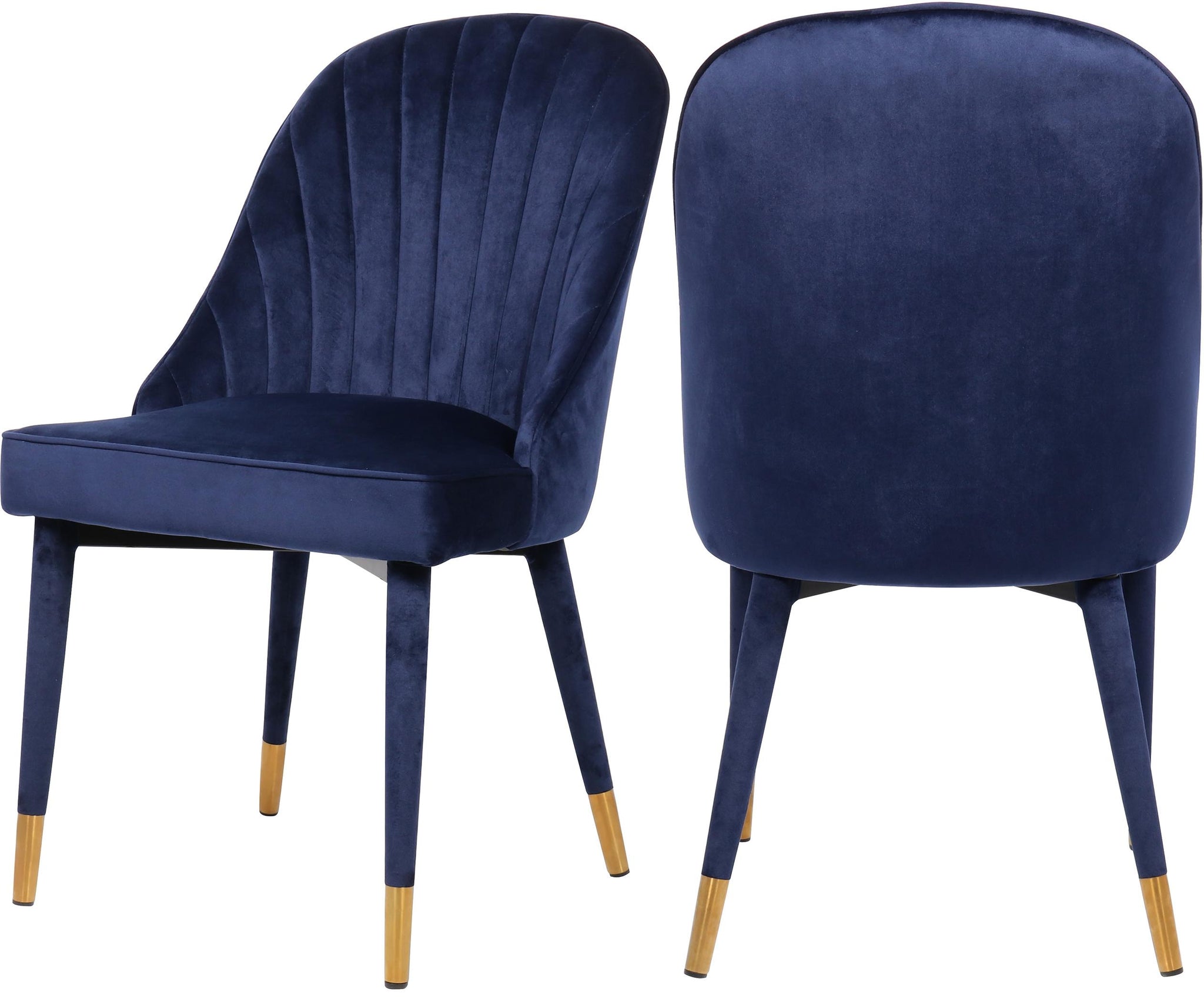 Belle Navy Velvet Dining Chair image